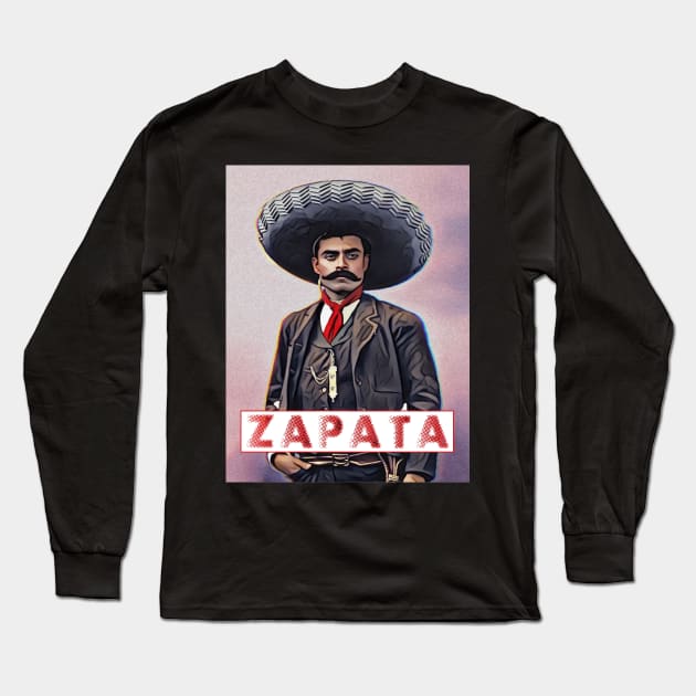 Zapata Long Sleeve T-Shirt by BlackOzean